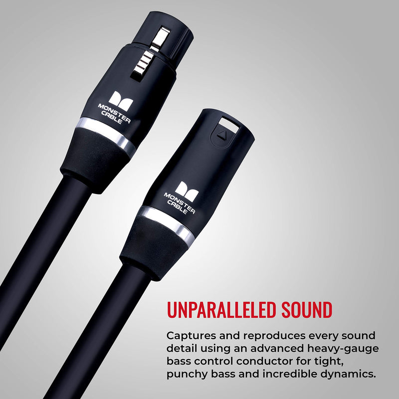 [Australia - AusPower] - Monster Prolink Studio Pro 2000 Microphone Cable: 5 ft. Cable, Gold Contact XLRs 5 ft. cable - gold contact XLRs 