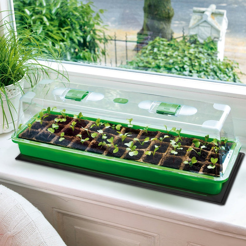 [Australia - AusPower] - iPower GLHTMTS Durable Waterproof Seedling Heat Mat Warm Hydroponic Plant Germination Starting Pad, 10" x 20.5", Black 10" x 20.5"Heat Mat 