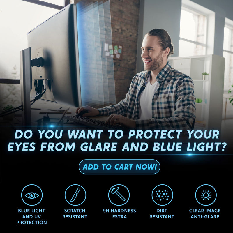 [Australia - AusPower] - 21.5 inch Monitor Anti Glare Screen ñ Anti-Glare, Anti-Scratch, Blocks 96% UV Blue Light Protection ñ Matte Gloss Finish by Akamai (21.5" Widescreen (16:9), Anti-Glare) 21.5" WIDESCREEN (16:9) Anti Glare & Blue Light 