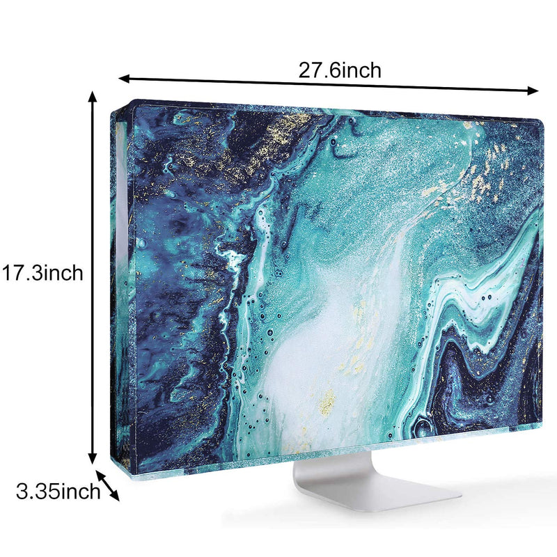 [Australia - AusPower] - MOSISO Monitor Dust Cover 26, 27, 28, 29 inch Anti-Static Dustproof LCD/LED/HD Panel Case Computer Screen Protective Sleeve Compatible with iMac 27 inch, 26-29 inch PC, Desktop and TV, Creative Marble 