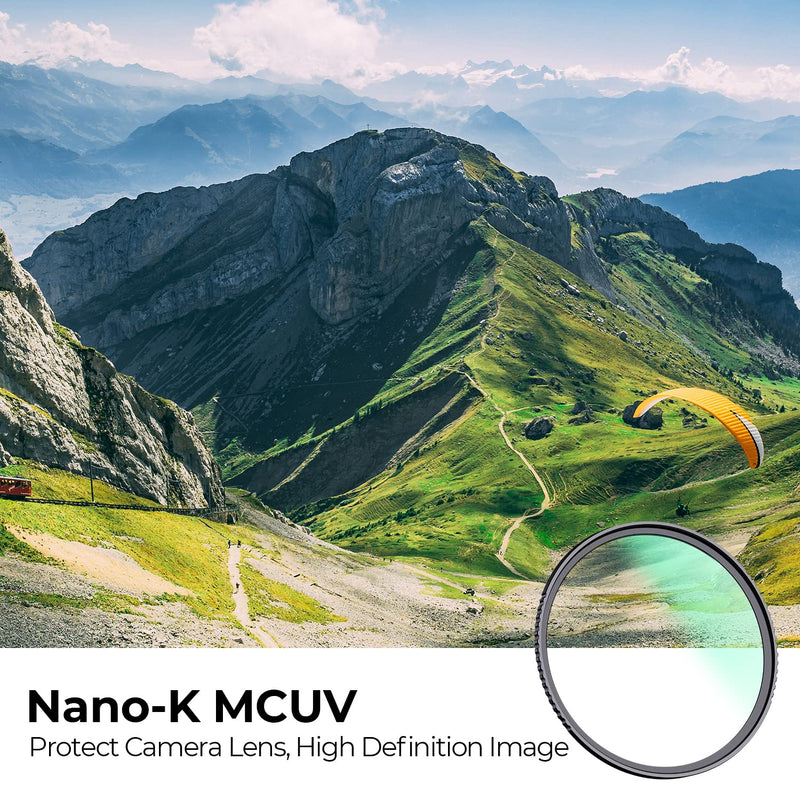 [Australia - AusPower] - K&F Concept 77mm MCUV Lens Protection Filter 18 Multi-Coated Camera Lens UV Filter Ultra Slim with Cleaning Cloth (K-Series) 