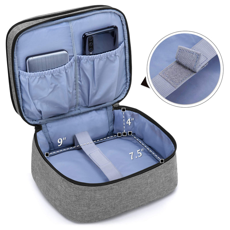 [Australia - AusPower] - Luxja Carrying Bag for DR.J Mini Projector, Portable Case for DR.J Projector and Accessories, Gray 