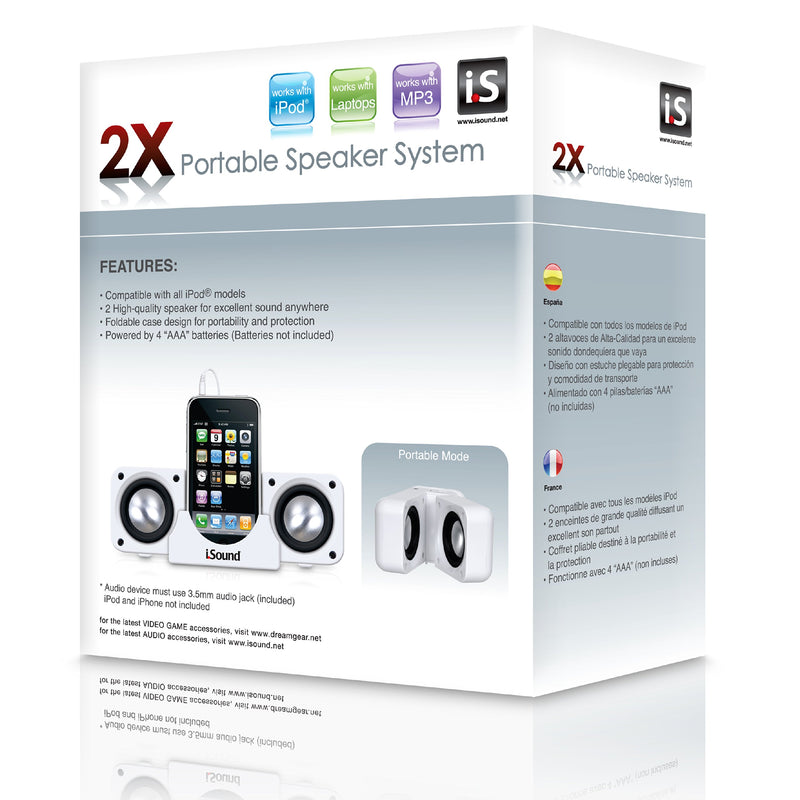 [Australia - AusPower] - i.Sound DGIPOD-1560 2.0 Speaker System - 3 W RMS - White 