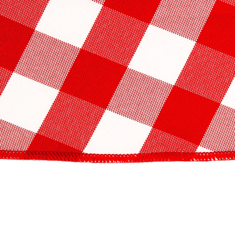 [Australia - AusPower] - LinenTablecloth 15-Inch Polyester Napkins (1-Dozen) Red & White Checker 