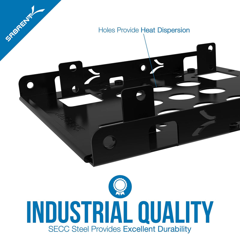 [Australia - AusPower] - SABRENT 2.5 Inch to 3.5 Inch Internal Hard Disk Drive Mounting Bracket Kit (BK-HDDH) 