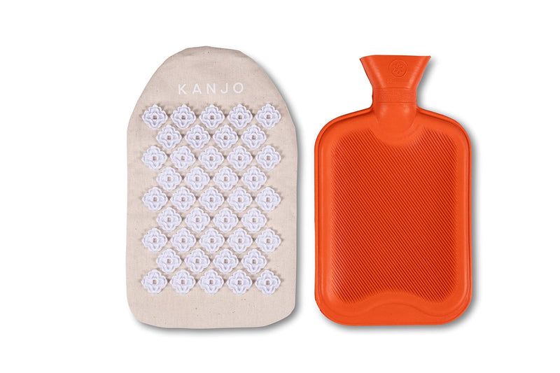 [Australia - AusPower] - Kanjo Heat Therapy Acupressure Pillow - Neck and Stomach Pillow - Relieve Neck and Stomach Pain - Includes Travel Bag 