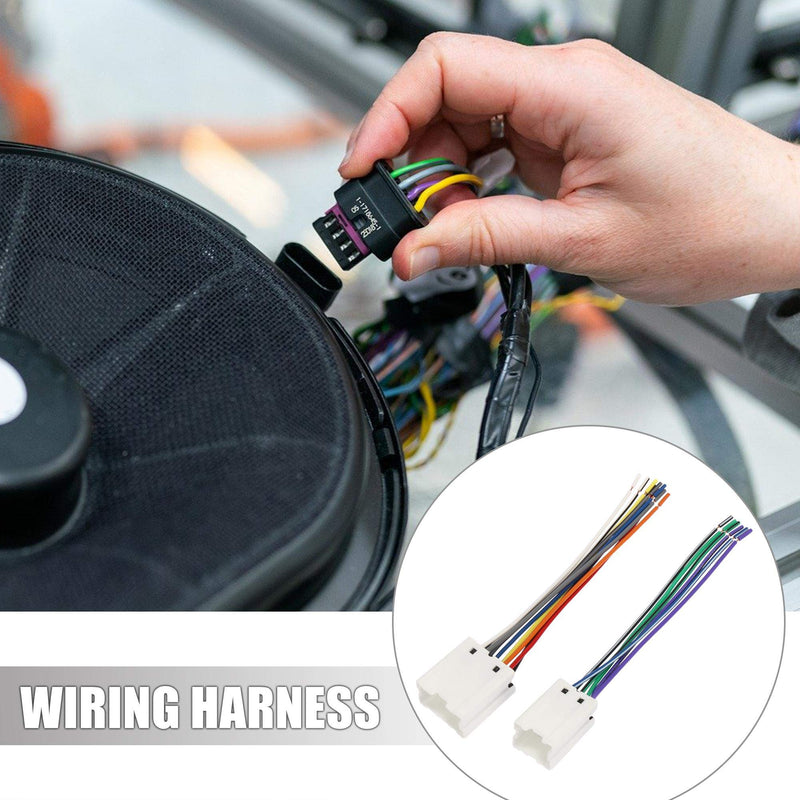 [Australia - AusPower] - X AUTOHAUX 70-7550 Car Stereo CD Player Wiring Harness Set Wire Radio Adapter Install Plug for Nissan 1995-2006 