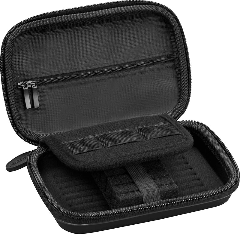 [Australia - AusPower] - Casemaster Sentinel 6 Dart Case, Holds Extra Accessories, Tips, Shafts and Flights, Compatible with Steel Tip and Soft Tip Darts, Impact & Water Resistant Tactech Shell, Sinister Skulls 