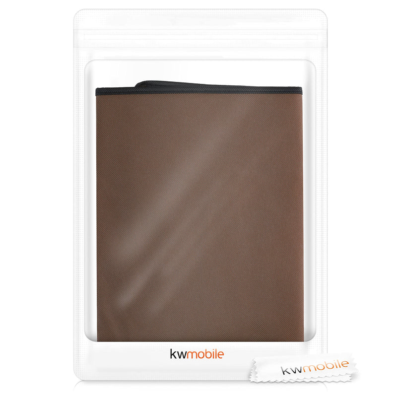 [Australia - AusPower] - kwmobile Monitor Cover Compatible with 24-26" Monitor - Monitor Cover Dust PC Screen Protector - Dark Brown 