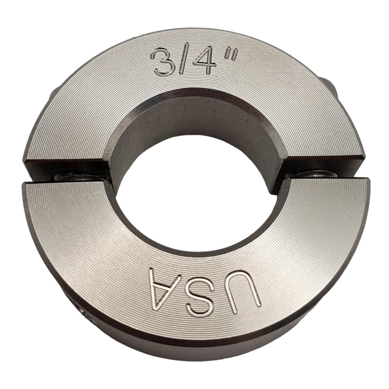 [Australia - AusPower] - Coastal Shaft Collars - 0.75" Bore Diameter - Clamping Two Piece Shaft Collar - 303 Stainless Steel (2 Pack) 2 