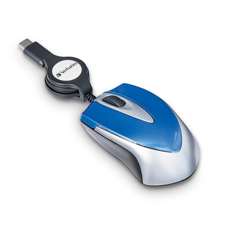 [Australia - AusPower] - Verbatim USB-C Mini Optical Travel Mouse - Blue (70237) 