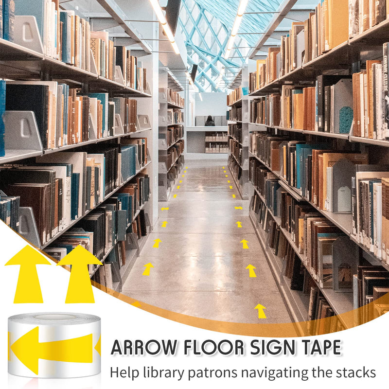 [Australia - AusPower] - 300 PCS Directional Arrow Stickers Removable Arrow Tapes Arrow Wall Labels Arrow Floor Marking Stickers Arrow Decal Tape for Restaurants Stores Offices Hospitals Pharmacies Schools Classrooms 