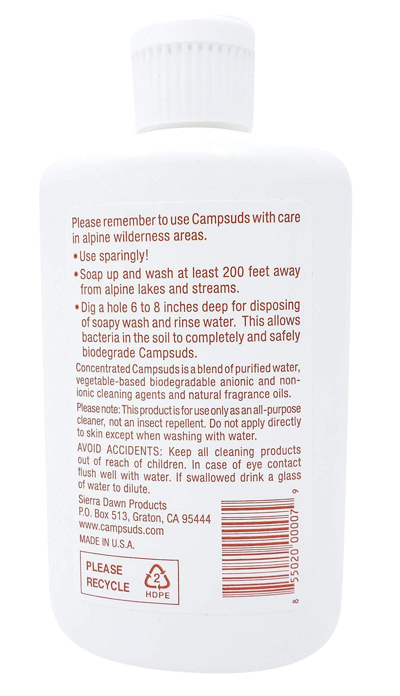[Australia - AusPower] - Sierra Dawn 4 Ounce Campsuds with Citronella, Lavender, Peppermint Oil Deters Insects, Insect Deterrent, Outdoor Soap Biodegradable Environmentally Safe All Purpose Cleaner, Camping Hiking 1 Bottle 