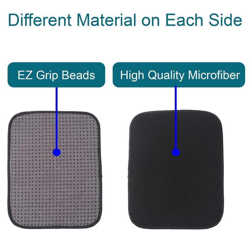 [Australia - AusPower] - (3-Pack) Microfiber Bowling Ball Towel - 10 Inches x 8 Inches Premium Quality Bowling Ball Shammy Pad with Easy-Grip Dots - Clean Bowling Ball from Dirt and Oil to Improve Grip and Precision 