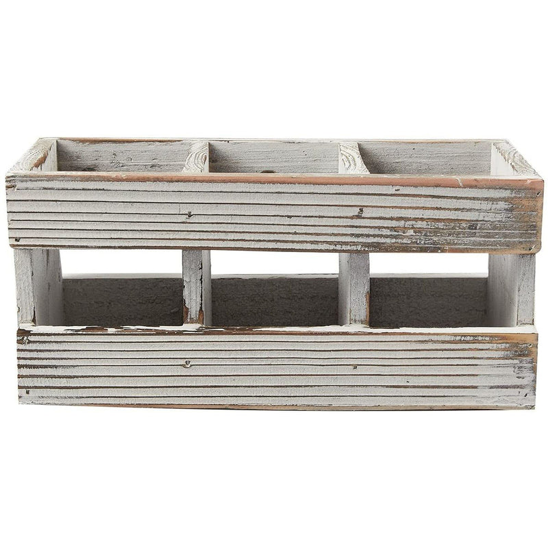 [Australia - AusPower] - Wooden Desk Organizer, Pen and Pencil Holder (9.5 x 4.25 in.) 