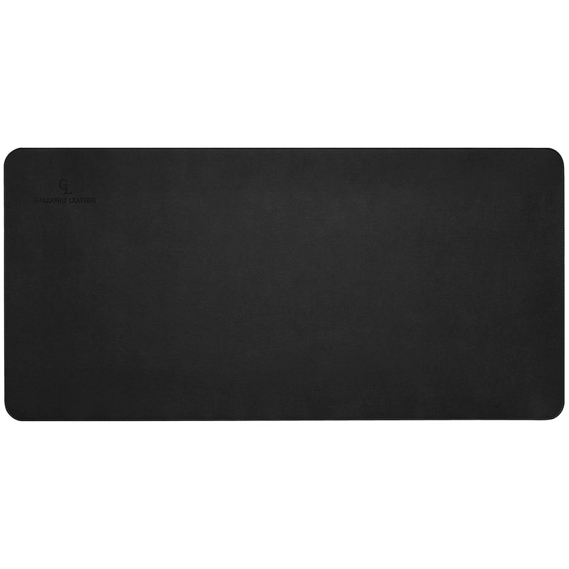 [Australia - AusPower] - Gallaway Leather Desk Pad – 36 x 17 inch - Desk Mat Home Office Desk Accessories Desktop Protector XXL Mouse Pad Writing Desk Blotter (Black) 