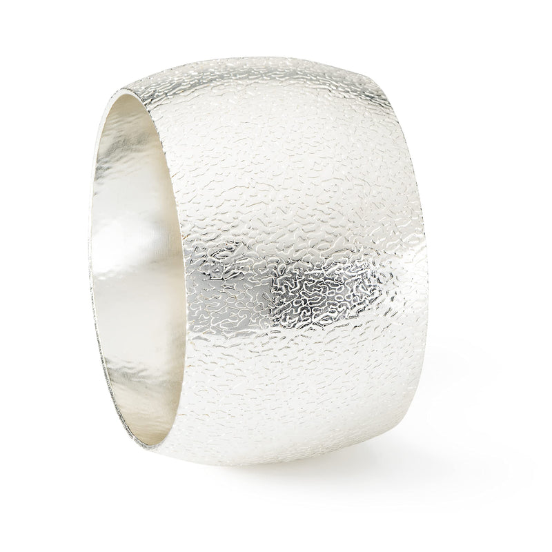 [Australia - AusPower] - Silver Napkin Rings Set of 6, Silver Napkin Holders for Dining Table Parties, Napkin Rings Silver Silver Ring 