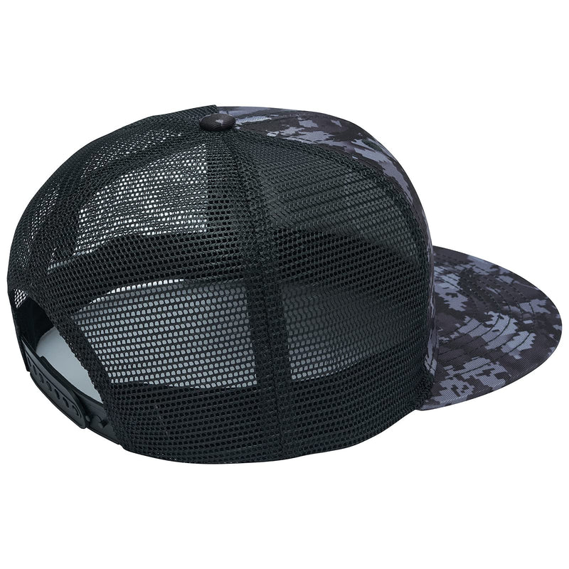 [Australia - AusPower] - BASSDASH Flat Brim Trucker Cap Adjustable Snapback Hat Mesh Back for Men Women Night Digital Camo 