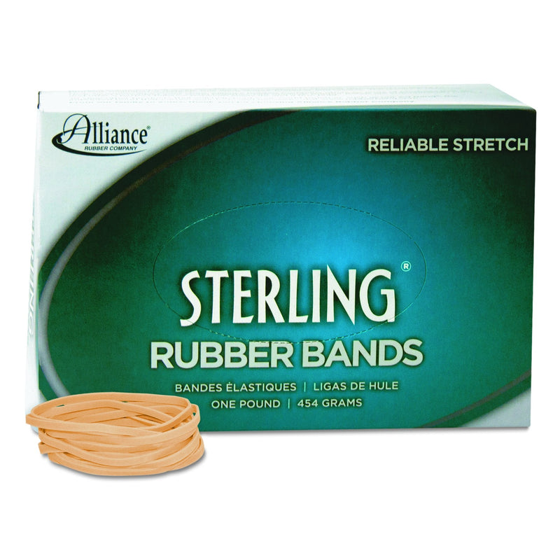 [Australia - AusPower] - Alliance Rubber 24325 Sterling Rubber Bands Size #32, 1 lb Box Contains Approx. 950 Bands (3" x 1/8", Natural Crepe) Beige 1 Pound 3 x 1/8 inches 