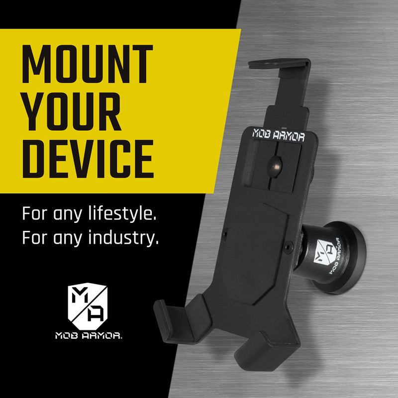 [Australia - AusPower] - Mob Armor Mount Switch - Magnetic Phone Mount for Car - Universal Cell Phone Holder for Cars, Truck, Jeep, ATV, UTV, & Other Vehicle - Compatible with iPhone & Android Cellphone - Large, Black 