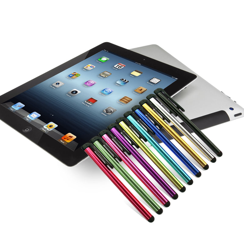 [Australia - AusPower] - Metal Stylus Touch Screen Pen Compatible with Apple iPhone 4 4S 5 5S 5C 6 6 Plus iPad Galaxy Tablet Smartphone PDA (10pcs Mixed Colors) … 10 Pack 