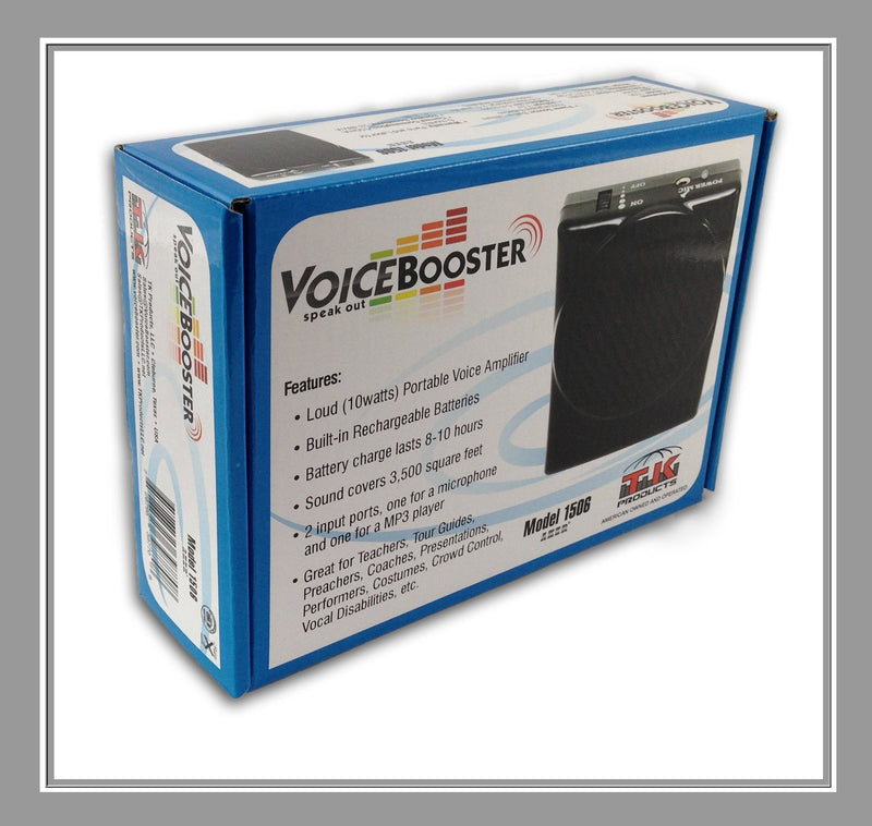 [Australia - AusPower] - VoiceBooster Voice Amplifier 10watts Black MR1506 by TK Products, Portable, for Teachers, Coaches, Tour Guides, Presentations, Costumes, Etc. 