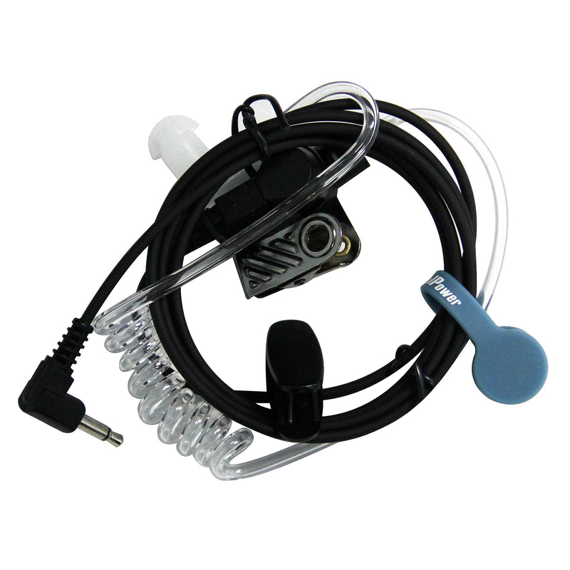 [Australia - AusPower] - MaximalPower Surveillance 1-Wire Headset Earpiece Waterproof PTT Mic K1 Kenwood 2-Pin Radio with Bonus Wire Clip Standard Packaging 