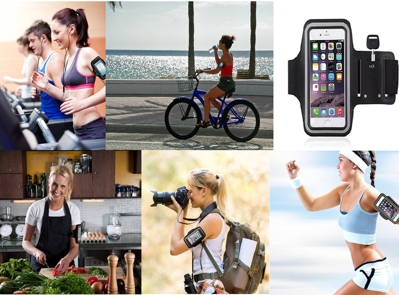 [Australia - AusPower] - Armband for iPhone 8 Plus, 7 Plus, 6 Plus, 6s Plus, iPod Galaxy S5, S6, S6 Edge, S7 Edge Plus by Slbstores (5.5 inch) Workout Band 