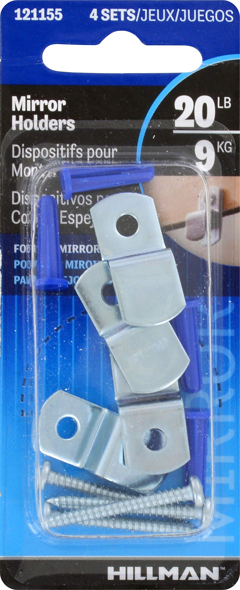 [Australia - AusPower] - The Hillman Group 121155 Metal Mirror Holder Kit 