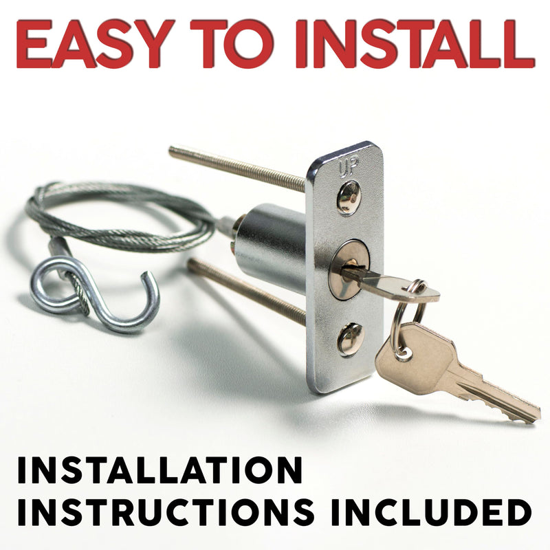 [Australia - AusPower] - Emergency Release Lock Kit, Universal Garage Door Emergency Release Lock Kit, Garage Door Opener Quick Release Lock Disconnect Key Lock 