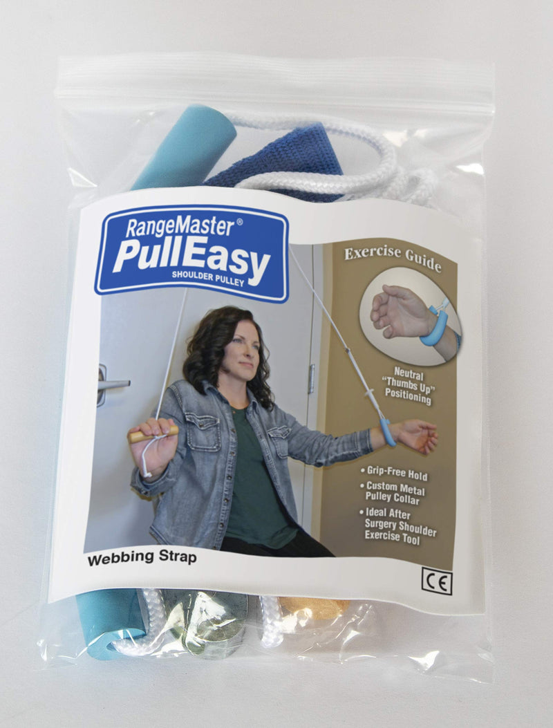 [Australia - AusPower] - RangeMaster PullEasy Shoulder Pulley with Patient Guide │Physical Therapy Shoulder Pulley │ Aids with Shoulder Surgery Recovery │ Grip-Free Hold │ Metal Bracket Door Attachment 