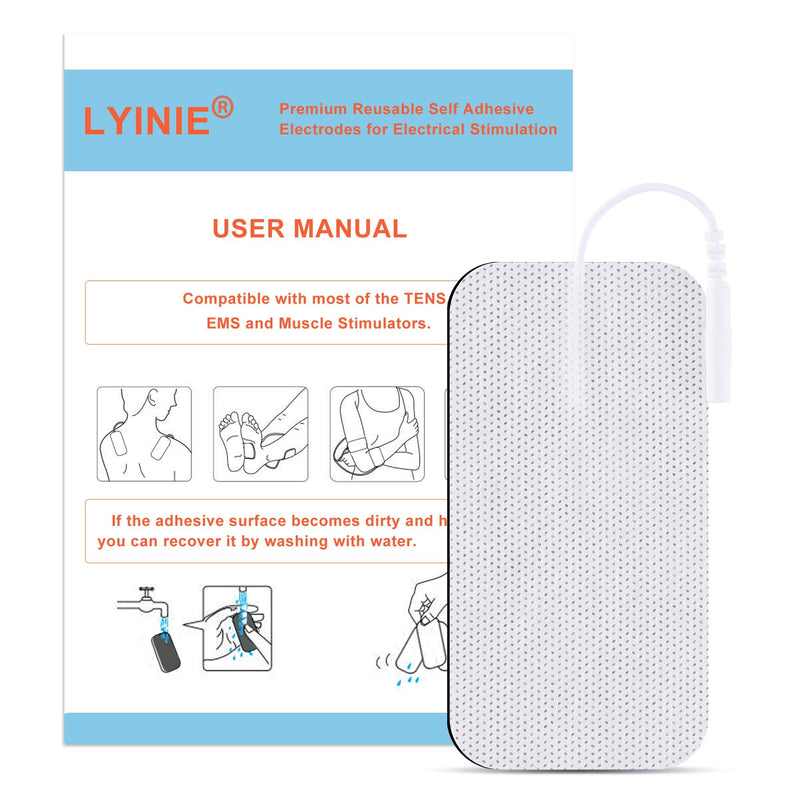 [Australia - AusPower] - LYINIE TENS Unit Pads 2"x4" 24 pcs TENS Electrodes 
