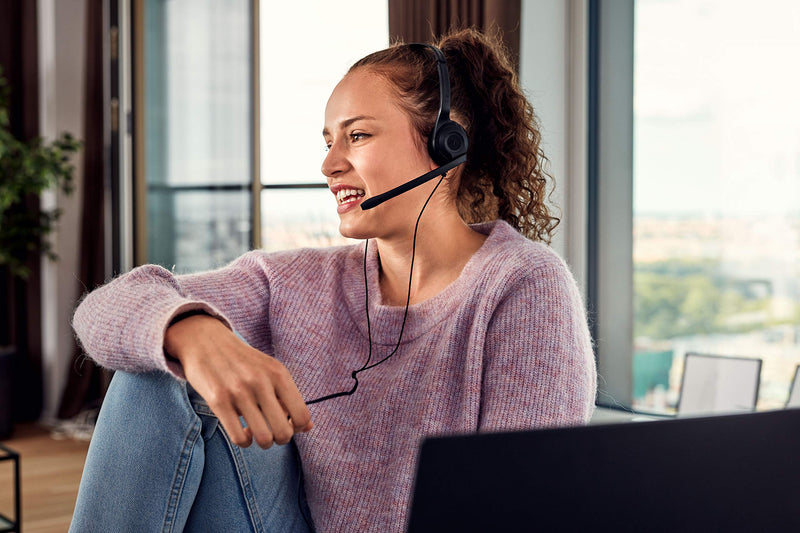 [Australia - AusPower] - Sennheiser PC 5 Chat - Headset for Internet Communication, E-Learning and Gaming - Noise Cancelling Microphone, Casual Gaming Lightweight, high Comfort, Minimalistic, Black 