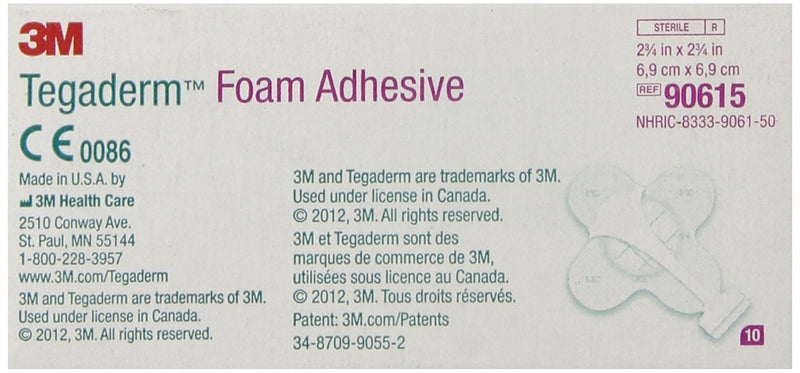 [Australia - AusPower] - 3M Tegaderm High Performance Adhesive Foam Dressing, 2-3/4" x 2-3/4", Box of 10 1 