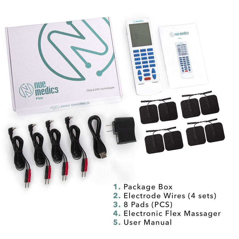 [Australia - AusPower] - Tens Unit Muscle Stimulator Rechargeable Device for Shoulder Neck Back Pain Relief Pulse Massager Pain Relief 