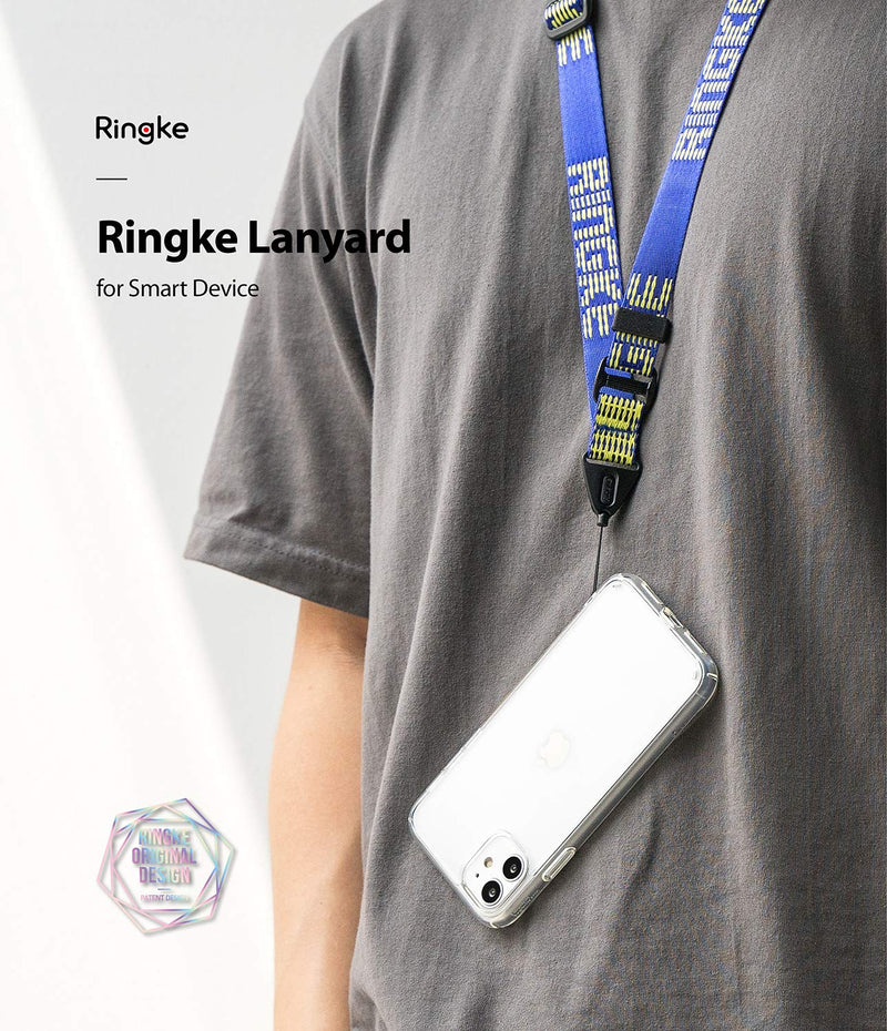 [Australia - AusPower] - Ringke Lanyard Design Strap Lettering Shoulder Neck Hand Wrist Designed for Cell Phone Cases, Keys, Cameras & ID QuikCatch Lanyard Adjustable String - Lettering Royal Blue 