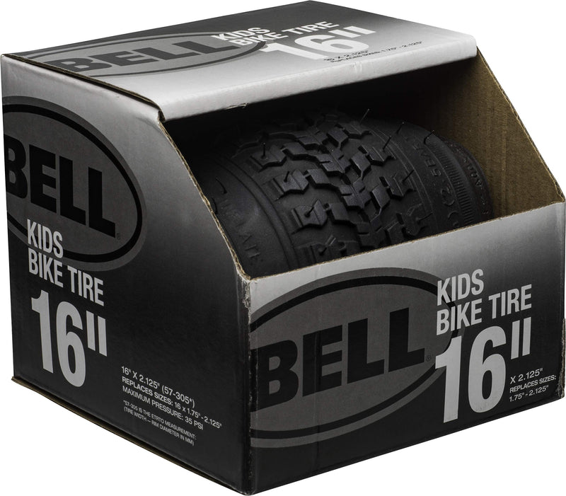 [Australia - AusPower] - Bell Kids Bike Tires Black - 16" x 1.75 - 2.25" 