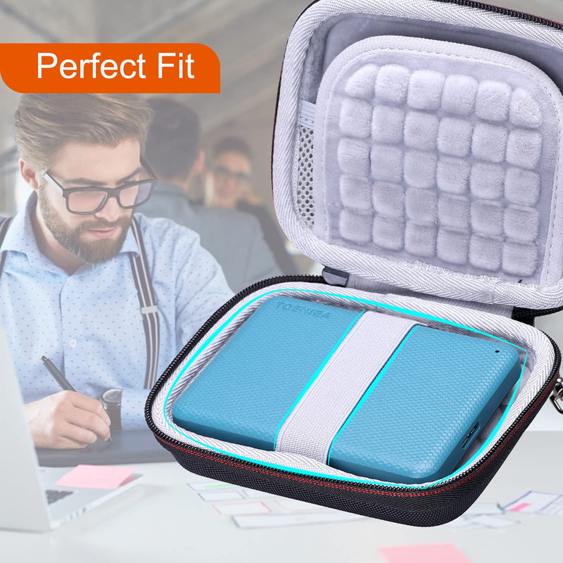 [Australia - AusPower] - L LTGEM EVA Hard Case for Toshiba Canvio Advance 1TB / 2TB / 4TB Portable External Hard Drive USB 3.0 - Travel Protective Carrying Storage Bag 