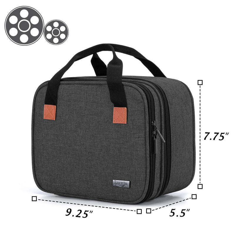 [Australia - AusPower] - Luxja Carrying Bag for DR.J Mini Projector, Portable Case for Mini Projector and Accessories (Fits Most Major Mini Projectors), Black 