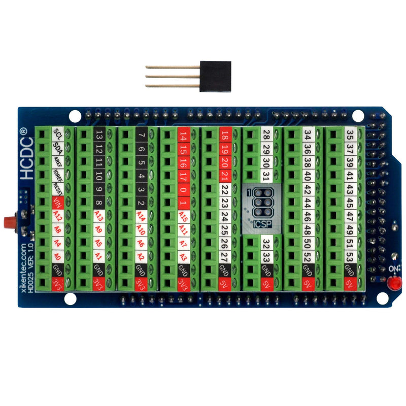 [Australia - AusPower] - Screw Terminal Block Breakout Shield Module for Arduino MEGA-2560 R3 