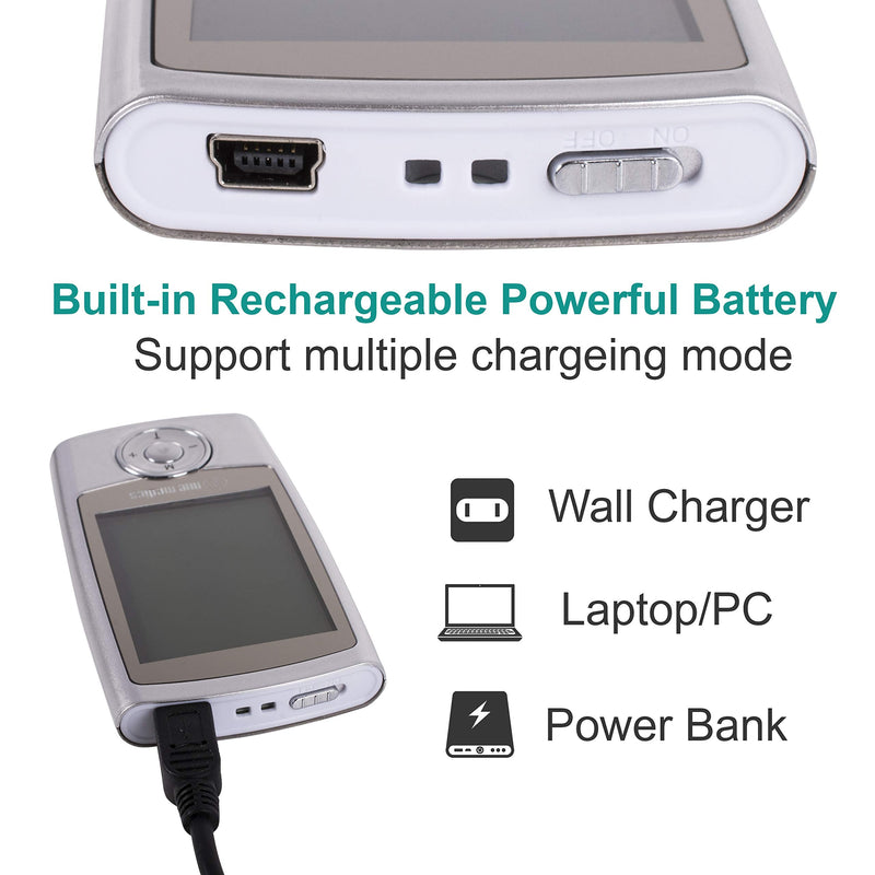 [Australia - AusPower] - NueMedics TENS EMS Unit Pro Rechargeable Battery Muscle Stimulator 24 Modes Portable Mini Massager TENS Unit with 10 Reusable Pads 