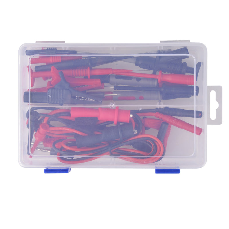 [Australia - AusPower] - Test Leads Set, 22 in 1 Multimeter Test Leads with Electrical Alligator Clips, Soft Silicone Test Leads Probes 