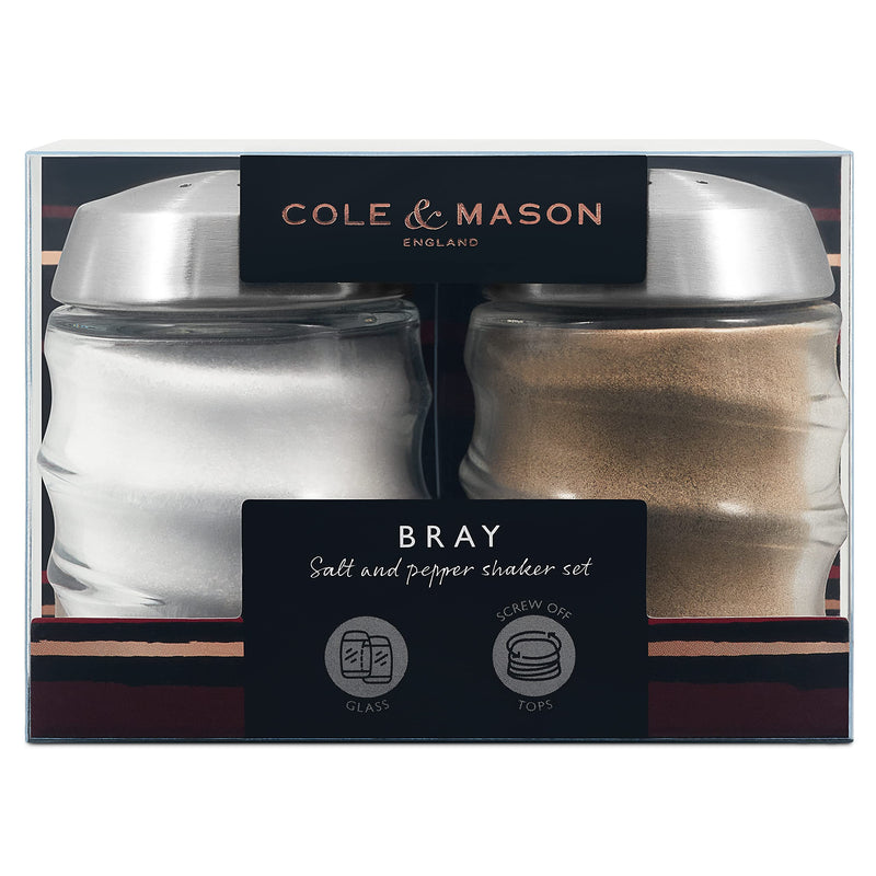 [Australia - AusPower] - Cole & Mason Bray Salt & Pepper Shaker Set, medium, Clear 