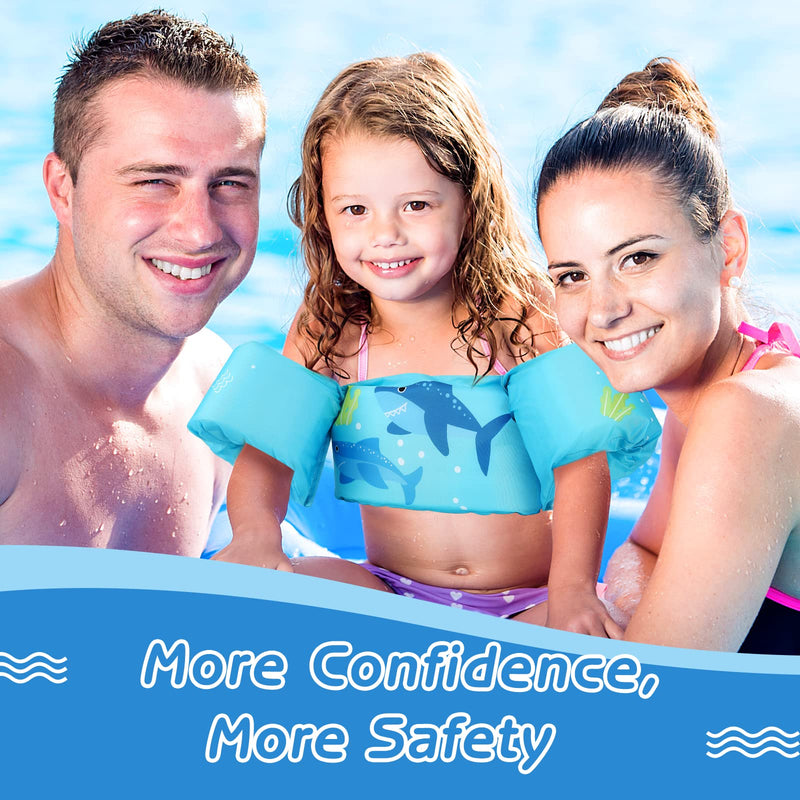 [Australia - AusPower] - MoKo Swim Arm Band for Kids, Children Swim Vest Cute Cartoon Swimming Wings Pool Floats Sleeve Children Water Sports Learning Swim Training Equipment 
