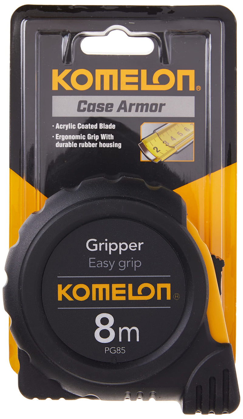 [Australia - AusPower] - Komelon PG85 8m by 25mm Metric Gripper Tape, Black 