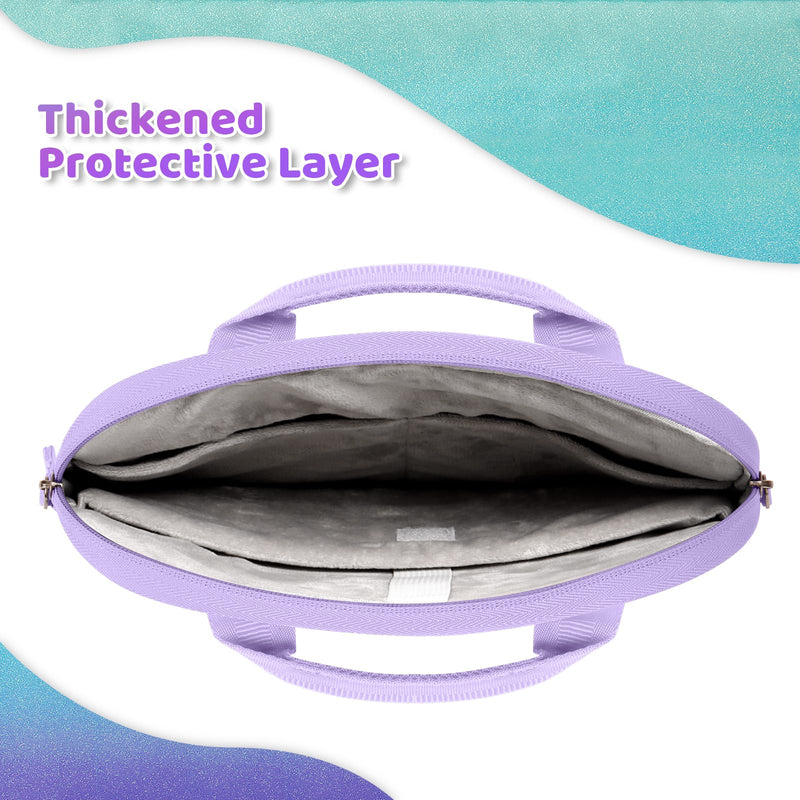 [Australia - AusPower] - Choco Mocha Tablet Bag for Kids（10inch & 12.5inch） 12.5inch（12.5 x 9.8 x 1.3） Glitter-Purple 12.5inch 