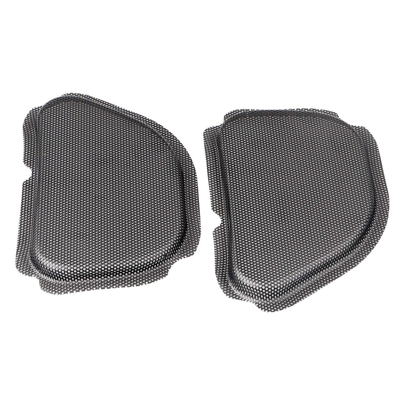 [Australia - AusPower] - XMMT Black Metal Fairing Mesh Front Speaker Grills Cover Trim Replacement For Harley Road Glide FLTR 1998-2013 
