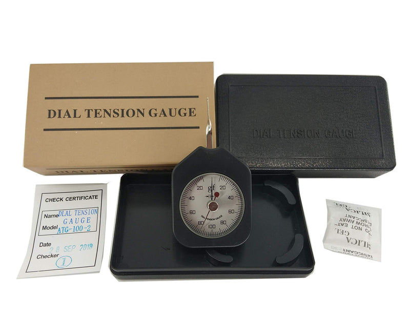 [Australia - AusPower] - VTSYIQI Transverse Tension Meter Dial Tension Gauge Meter Tester Dynamometer Tensionmeter Single Pointer Gram Force Tester 100G 