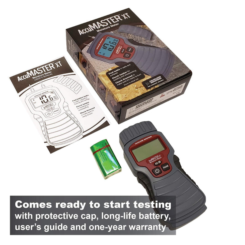 [Australia - AusPower] - Calculated Industries 7440 AccuMASTER XT Digital Moisture Meter | Handheld |Pin Type | Backlit LCD Display | Detects Leaks, Damp and Moisture in Wood, Walls, Ceilings, Carpet and Firewood Pin-Type, Backlit LCD Sensors 