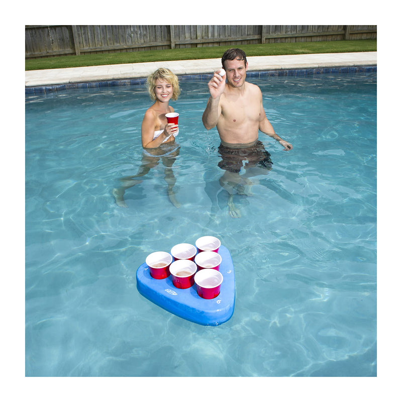 [Australia - AusPower] - SwimWays Premium Floating Swimming Pool Pong Game and Drink Holder (Assorted color) 